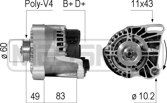 ERA 210086 - Генератор autosila-amz.com