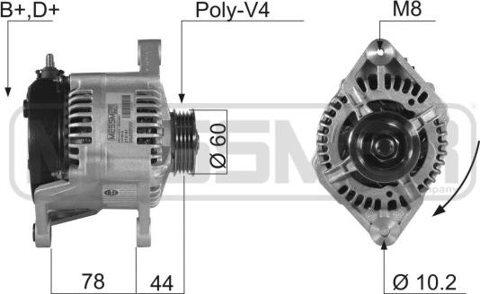 ERA 210151R - Генератор autosila-amz.com