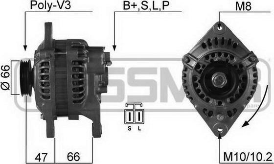 ERA 210158R - Генератор autosila-amz.com