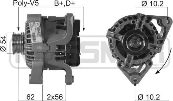 ERA 210162R - Генератор autosila-amz.com