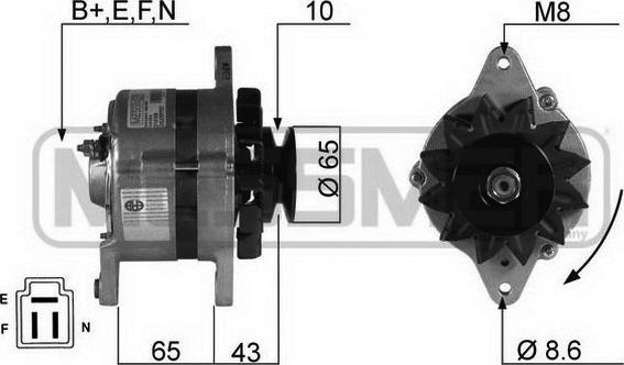 ERA 210109R - Генератор autosila-amz.com