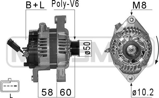 ERA 210100 - Генератор autosila-amz.com