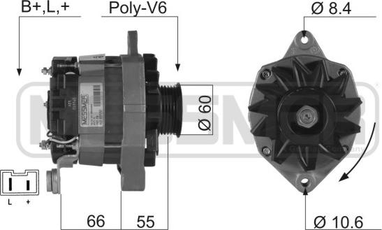 ERA 210179R - Генератор autosila-amz.com