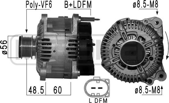 ERA 210898 - Генератор autosila-amz.com