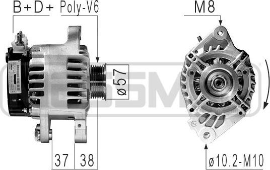 ERA 210841 - Генератор autosila-amz.com