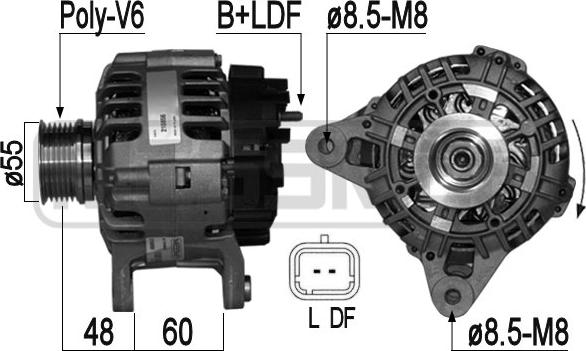 ERA 210856 - Генератор autosila-amz.com