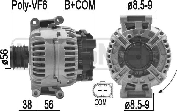 ERA 210850 - Генератор autosila-amz.com