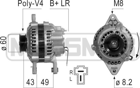 ERA 210805 - Генератор autosila-amz.com