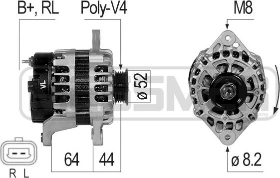 ERA 210800 - Генератор autosila-amz.com