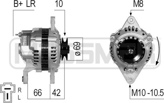 ERA 210802 - Генератор autosila-amz.com