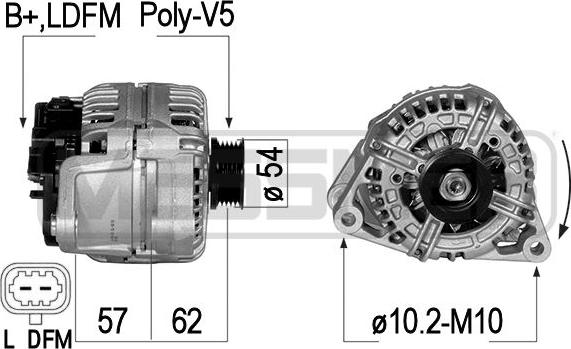 ERA 210834 - Генератор autosila-amz.com