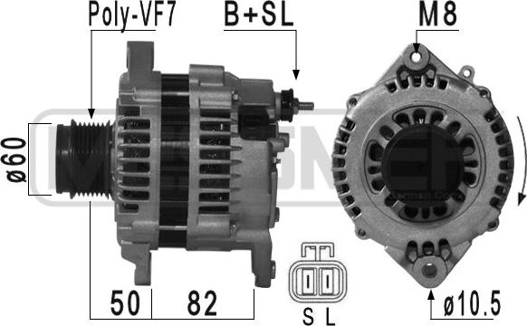 ERA 210871 - Генератор autosila-amz.com