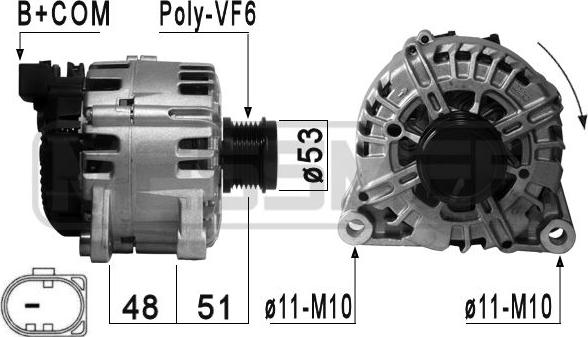 ERA 210878 - Генератор autosila-amz.com