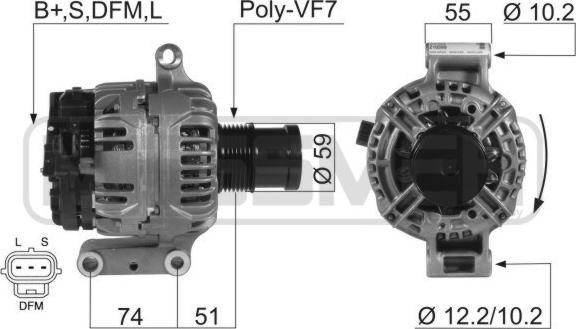 ERA 210399 - Генератор autosila-amz.com