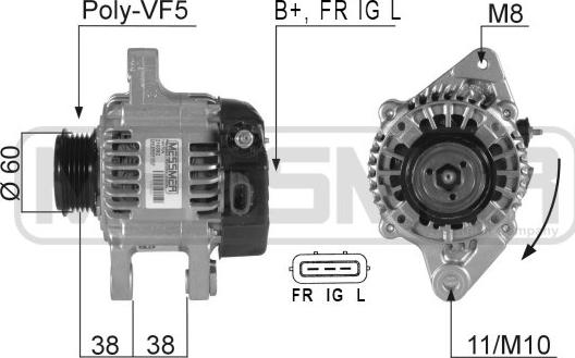 ERA 210392R - Генератор autosila-amz.com