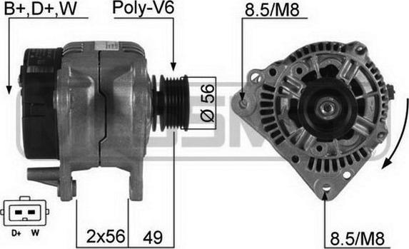 ERA 210350 - Генератор autosila-amz.com