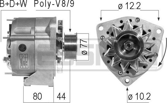 ERA 210303R - Генератор autosila-amz.com