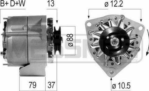 ERA 210314R - Генератор autosila-amz.com