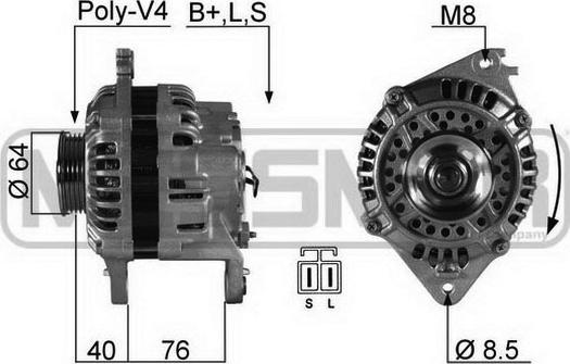 ERA 210375 - Генератор autosila-amz.com