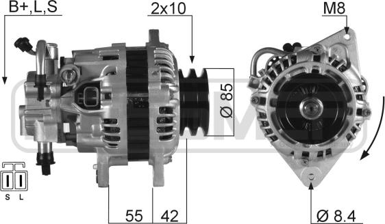 ERA 210371 - Генератор autosila-amz.com