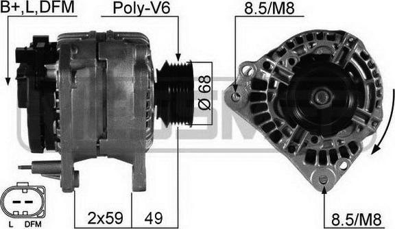 ERA 210256A - Генератор autosila-amz.com