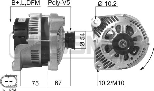 ERA 210260 - Генератор autosila-amz.com