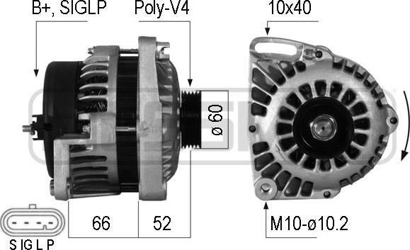 ERA 210206A - Генератор autosila-amz.com