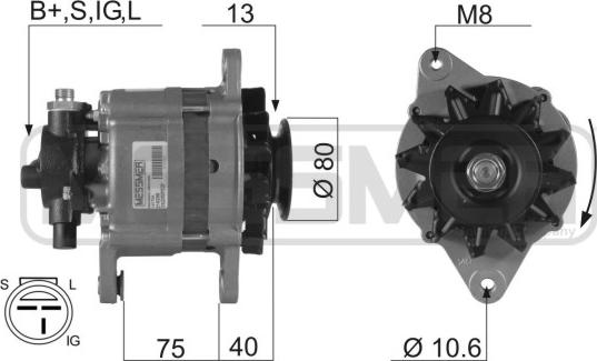 ERA 210288R - Генератор autosila-amz.com