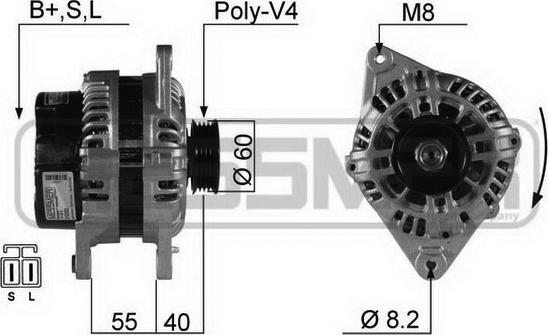 ERA 210283R - Генератор autosila-amz.com