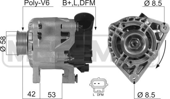 ERA 210270 - Генератор autosila-amz.com