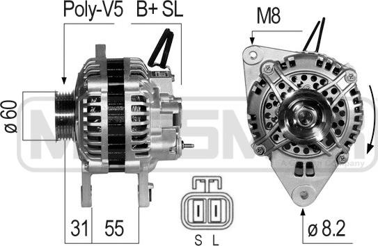 ERA 210799 - Генератор autosila-amz.com