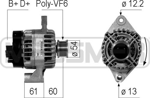 ERA 210747 - Генератор autosila-amz.com