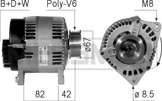 ERA 210761 - Генератор autosila-amz.com