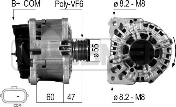 ERA 210705 - Генератор autosila-amz.com