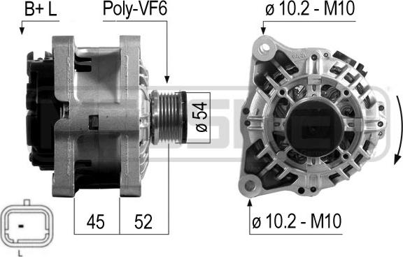 ERA 210703 - Генератор autosila-amz.com