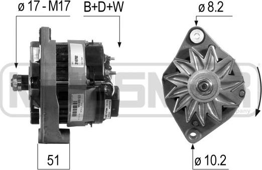 ERA 210702 - Генератор autosila-amz.com