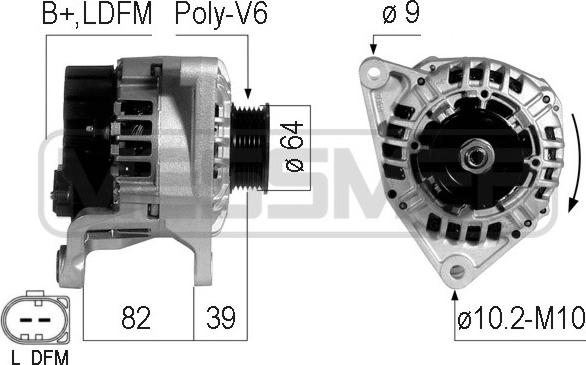 ERA 210733 - Генератор autosila-amz.com