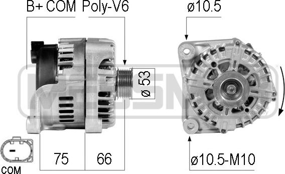 ERA 210771 - Генератор autosila-amz.com