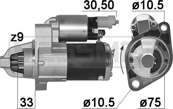 ERA 220990A - Стартер autosila-amz.com