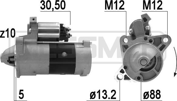 ERA 220945A - Стартер autosila-amz.com