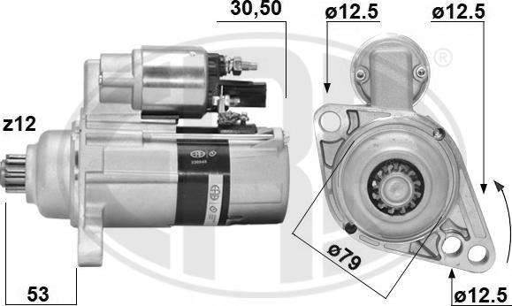 ERA 220948A - Стартер autosila-amz.com