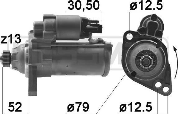 ERA 220985 - Стартер autosila-amz.com