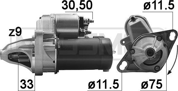 ERA 220983A - Стартер autosila-amz.com