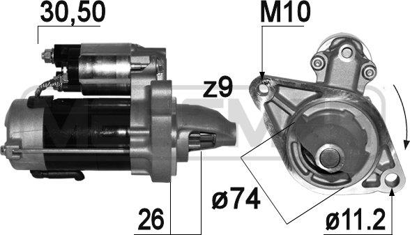 ERA 220939 - Стартер autosila-amz.com