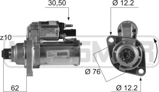 ERA 220448 - Стартер autosila-amz.com