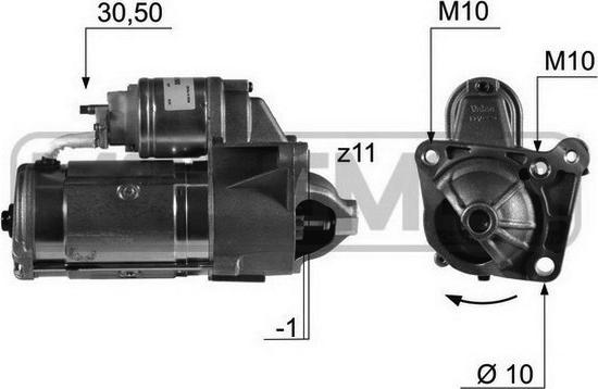 ERA 220452 - Стартер autosila-amz.com