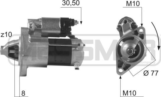 ERA 220468 - Стартер autosila-amz.com