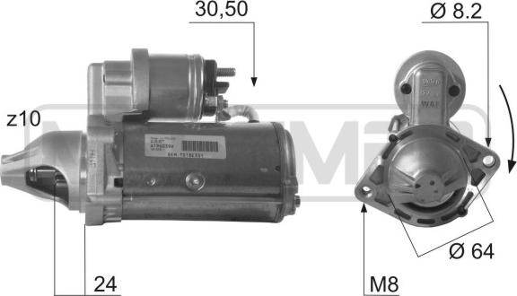 ERA 220432 - Стартер autosila-amz.com