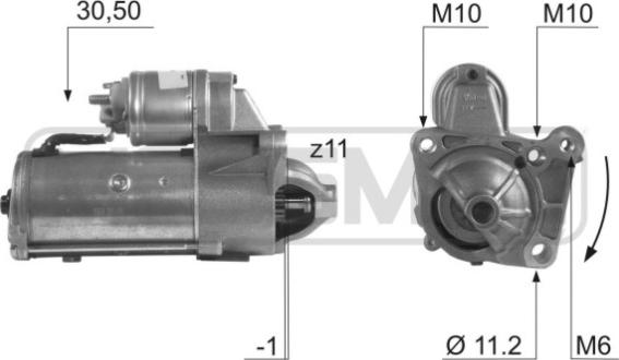 ERA 220478 - Стартер autosila-amz.com