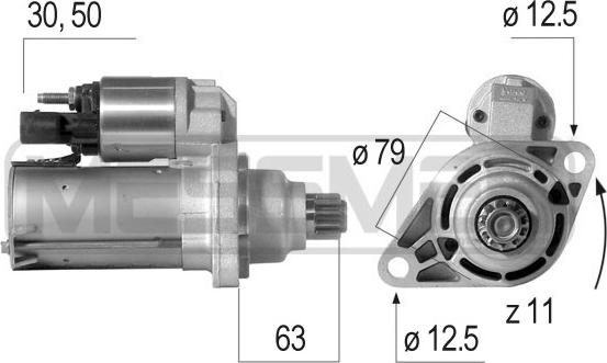 ERA 220598 - Стартер autosila-amz.com